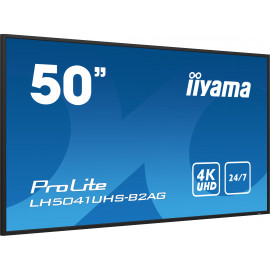 IIYAMA LFD 50 dalle VA 4K UHD 3840x2160 24/7 1xVGA 3xHDMI HPs 500cd/m  1xUSB 9
