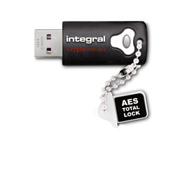 INTEGRAL 8GB CRYPTO DRIVE FIPS 140-2 ENCRYPTED USB 3.1