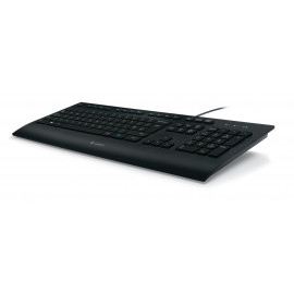 Logitech Corded Keyboard K280e Clavier AZERTY Noir