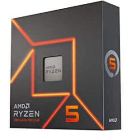 AMD AMD Ryzen 5 7600 est un processeur puissant de la marque AMD conçu pour offrir des performances exceptionnelles. Avec une fréquence de base de 3.8 GHz et une fréquence en mode boost allant jusqu'à 5.1 GHz, ce processeur 6-Core 12-Thre
