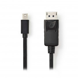 Nedis Câble Mini DisplayPort vers DisplayPort 3,0 m Noir