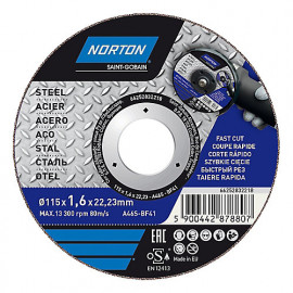 Norton Disque de coupe métal 115x1,6x22,2 mm