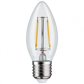 Maclean Energy Ampoule Flamme rétro à filament LED E27 4W 400lm (Température Couleur 3000K)