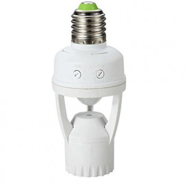 Maclean Energy Douille de lampe E27 avec capteur de lumière