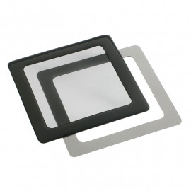 ANTEC Filtre à poussière magnétique carré 80 mm (cadre noir, filtre noir)