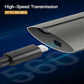 HIKSEMI SSD Externe Black T300S 2TO USB 3.2 Type C 500/560 MB/s