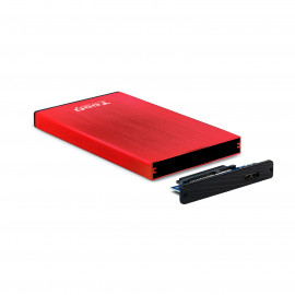 TooQ Technology Boitier externe USB 3.1 TooQ TQE-2527 - S-ATA 2,5" (Rouge)