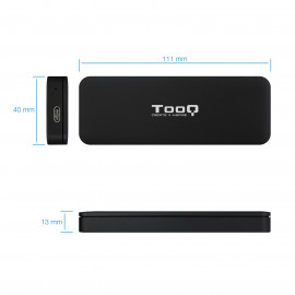 TooQ Technology Boitier externe USB-C 3.2 Tooq TQE-2280 - M.2 NVMe Type 2280 (Noir)
