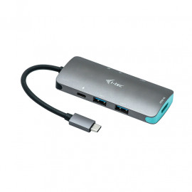 I-TEC USB C Metal Nano Docking Station 1xHDMI 4K 1xSD Cardreader 1xmicroSDCardreader 3xUSB 3.0 Port 1xUSB-C PD