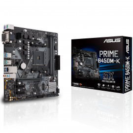 ASUS ASUS PRIME B450M-K II est une carte-mère micro ATX de haute qualité conçue pour offrir des performances exceptionnelles aux passionnés de PC. Avec son socket AM4 et son chipset AMD B450, cette carte mère est compatible avec une large gamme de proce