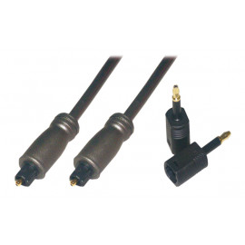 MCL Samar MCL Samar Câble audio optique Toslink mâle / mâle  + adaptateur - 5m