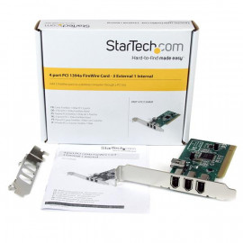 STARTECH Carte PCI vers 3 ports FireWire 400 externes + 1 interne
