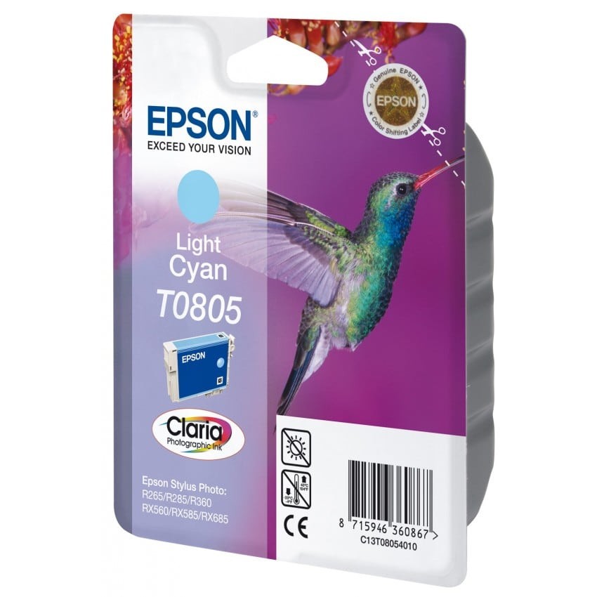 EPSON Cartouche d'encre Colibri T0805 (Cyan clair)