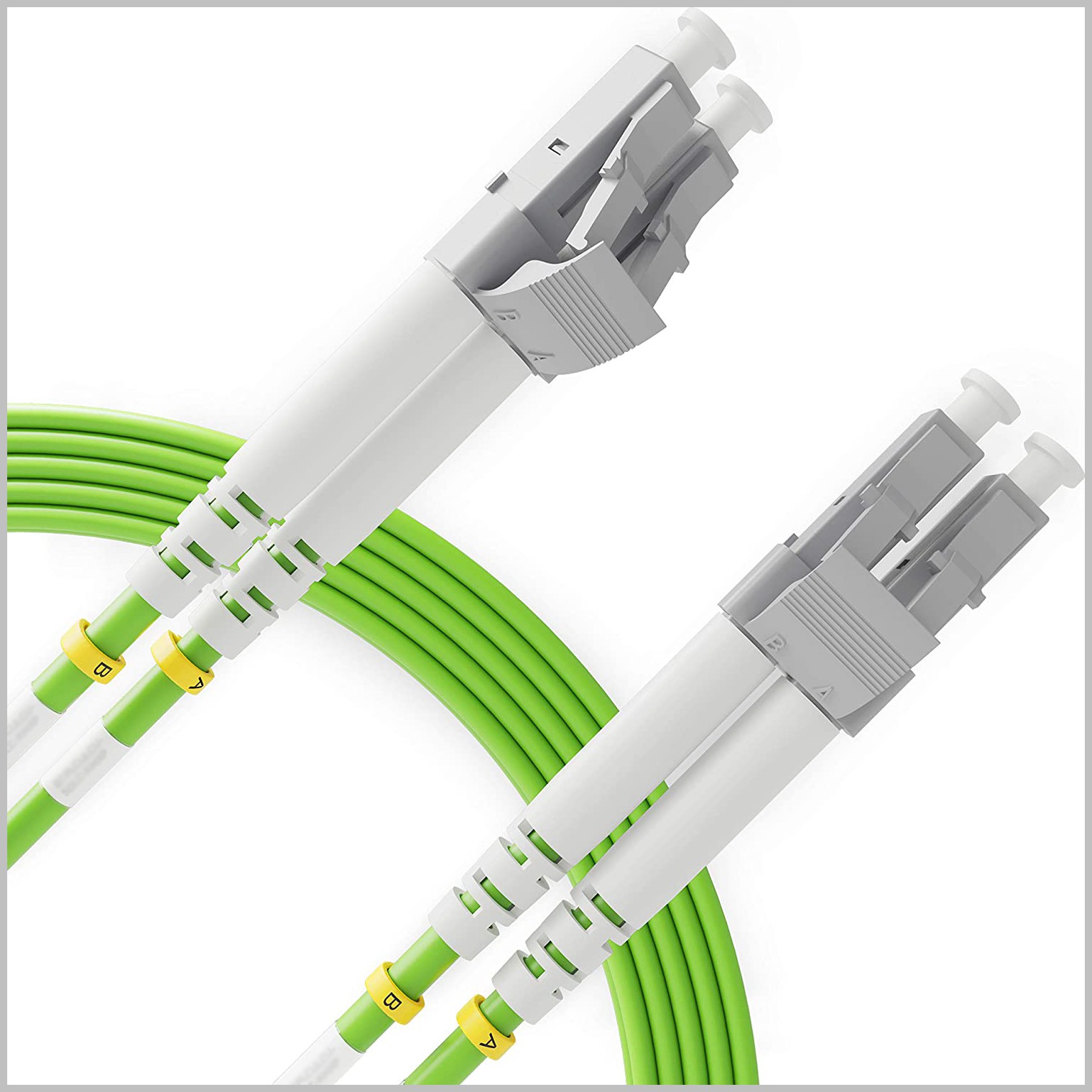 ekivalan Jarretière zip 2,0mm OM5 50/125 LC-UPC/LC-UPC LSZH lime 5m