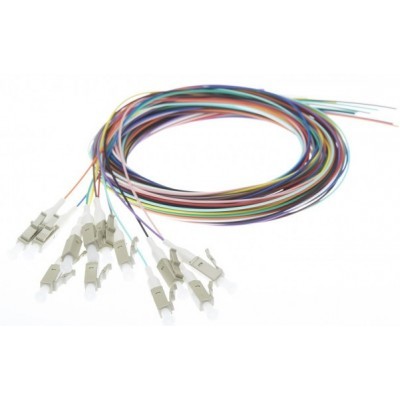 ekivalan Lot de pigtails OM1 62,5/125 ST-UPC 900µm 12 couleurs 2m