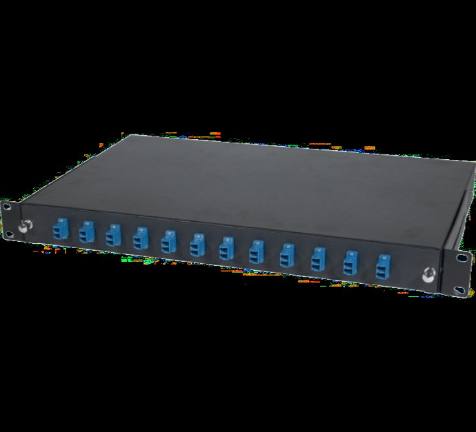 DEXLAN Façade équipée 12 LC UPC SM Duplex pour tiroir optique 1U