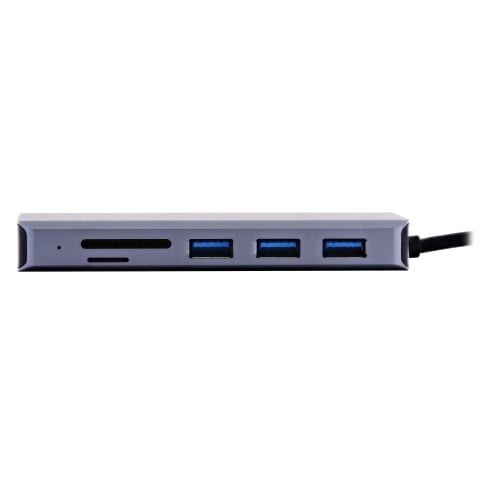 T'nB iClick Hub USB-A/USB-C/4 ports/Gris