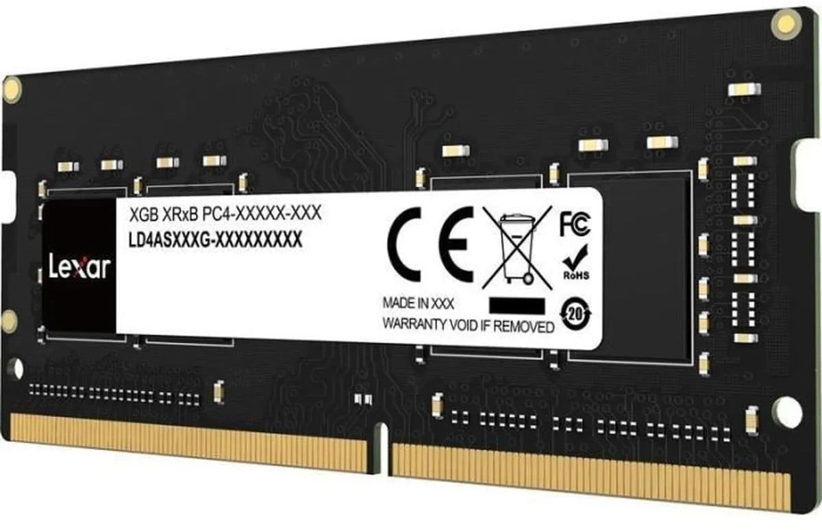 Lexar Barrette mÃ©moire 8Go DIMM DDR4   3200Mhz (Noir)