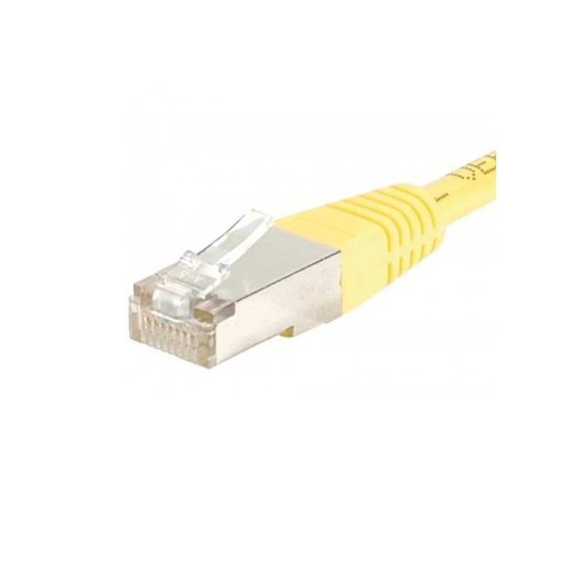 GENERIQUE Patch RJ45 cat5E FTP 15cm jaune