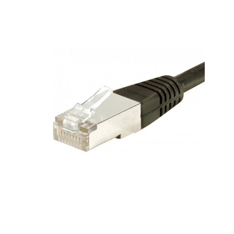 GENERIQUE Patch RJ45 cat6 FTP 15cm Noir