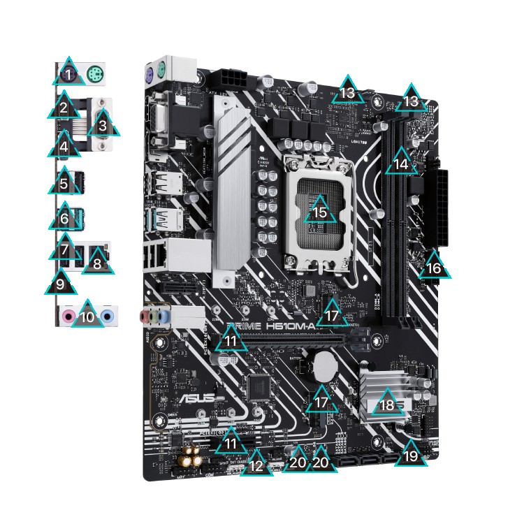 ASUS MB  PRIME H610M-A R2.0