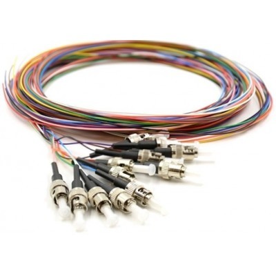 ekivalan Lot de pigtails OM4 50/125 ST-UPC 900µm 12 couleurs 2m