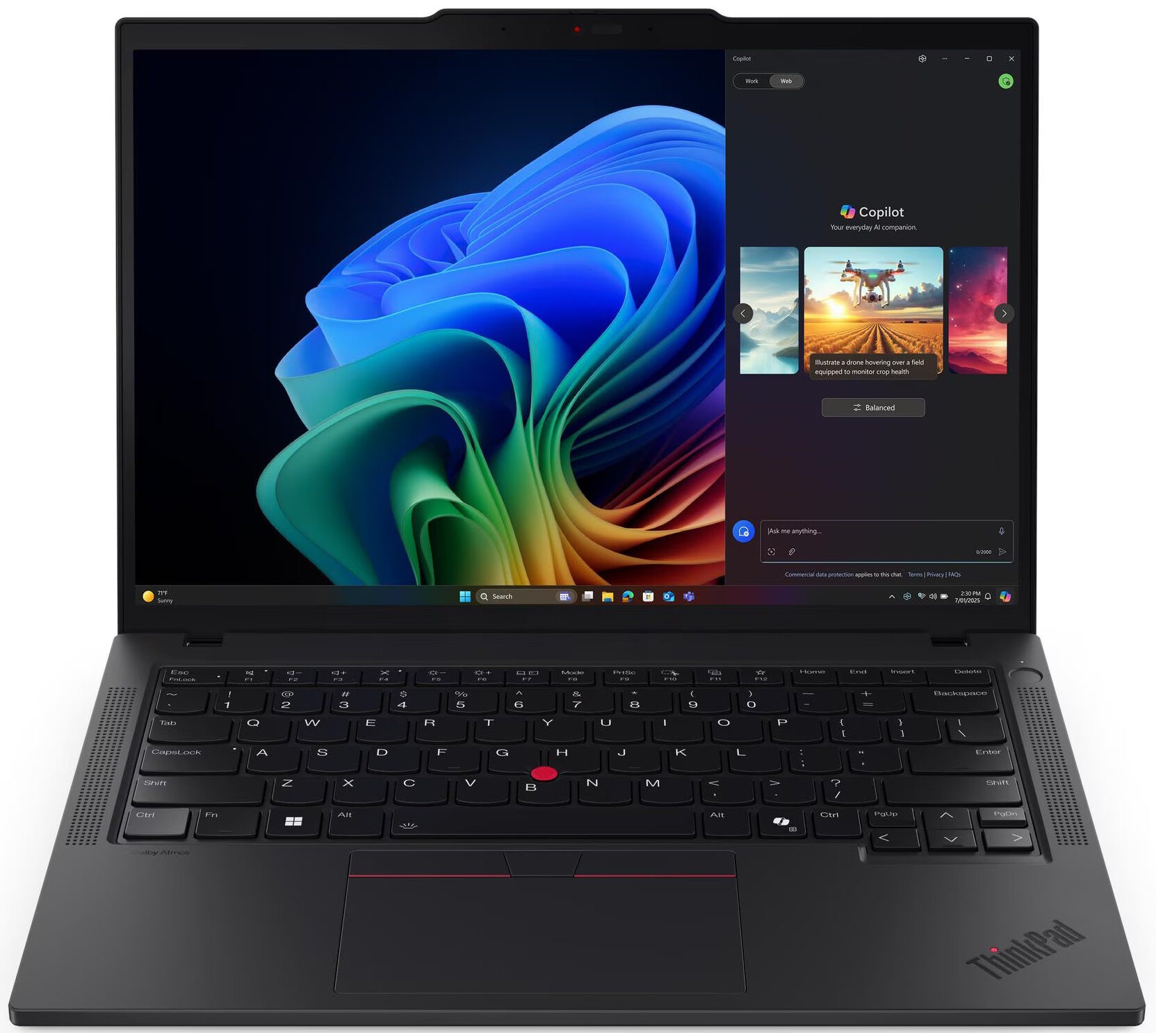 LENOVO Ordinateur Portable ThinkPad T14 Gen 6 Ryzen AI 5 32 Go RAM 1 To SSD 14 pouces