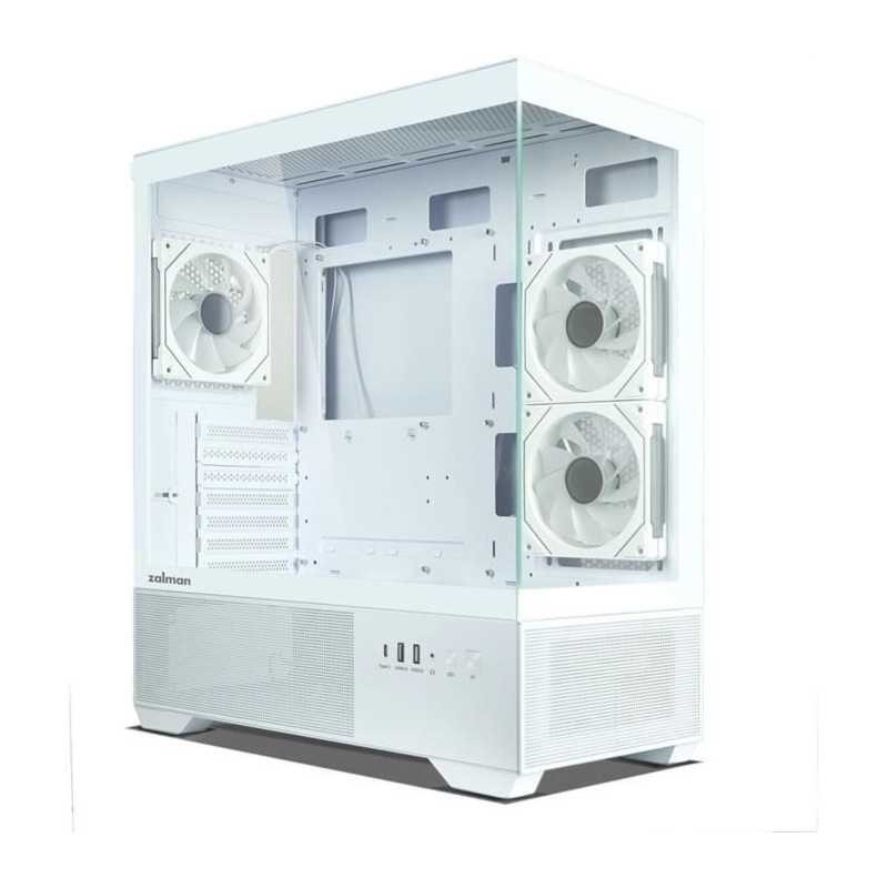 ZALMAN Boitier Moyen Tour ATX Chronix v2 avec panneaux vitrés (Blanc)