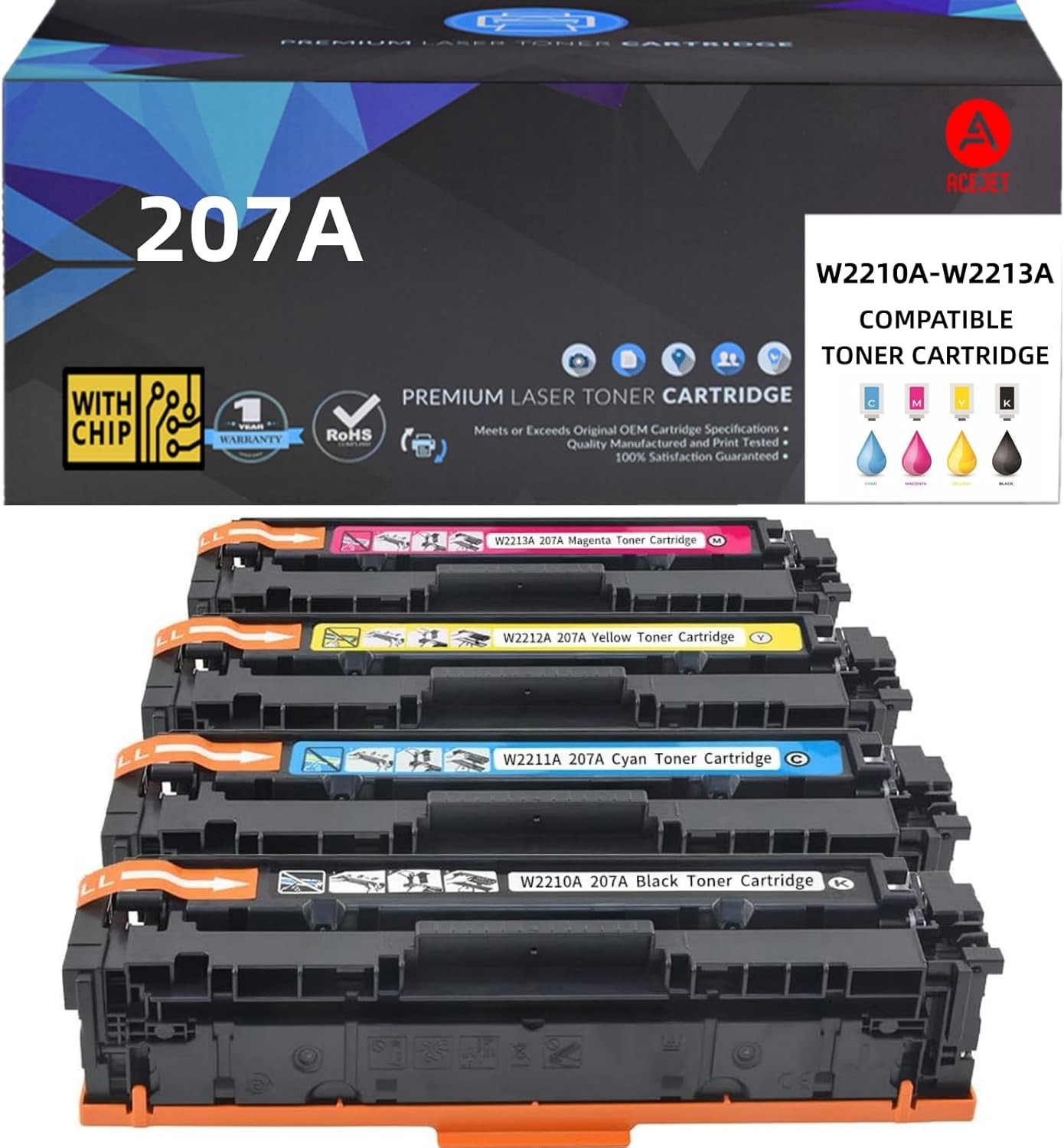 MediaRange Toner HP für W2213A/207A, 1.250 Seiten, Schwarz