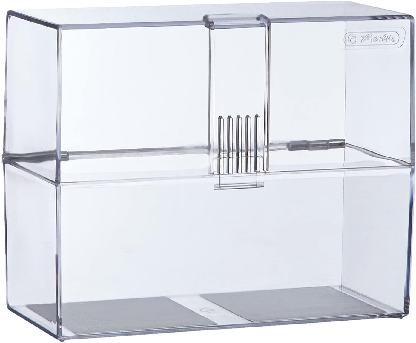 Herlitz Karteikasten A6 leer transparent für 300 Karten