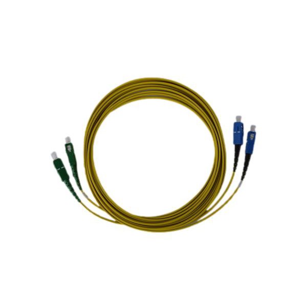 ekivalan Jarretière zip 2,0mm OS2 G652D SC-APC/ST-UPC LSZH jaune 15m