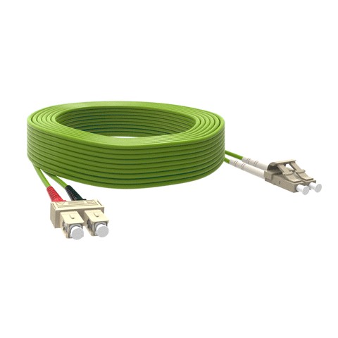 GENERIQUE Jarretière optique duplex HD multi OM5 50/125 SC-UPC/SC-UPC vert