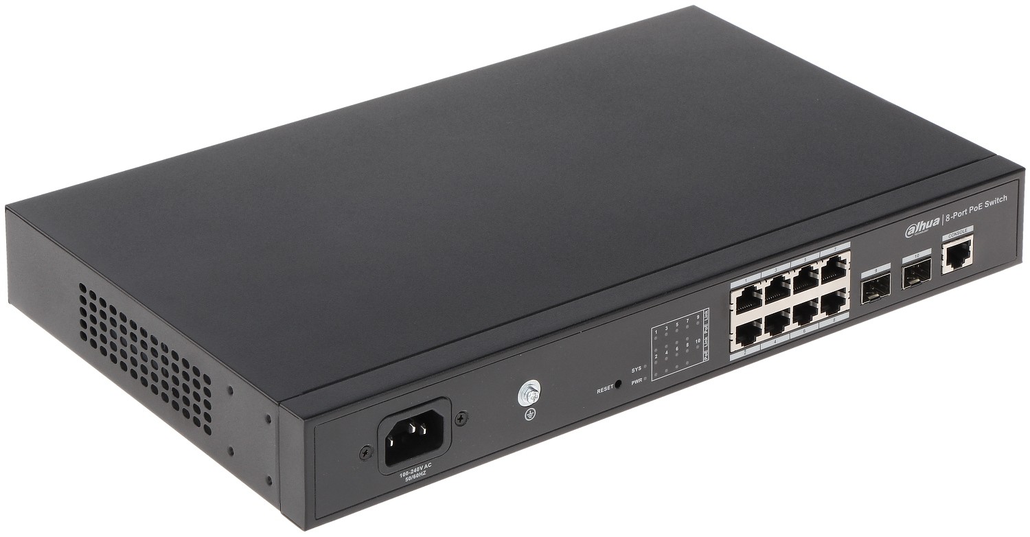Dahua - Switch 10 ports DH-PFS4210-8GT-DP