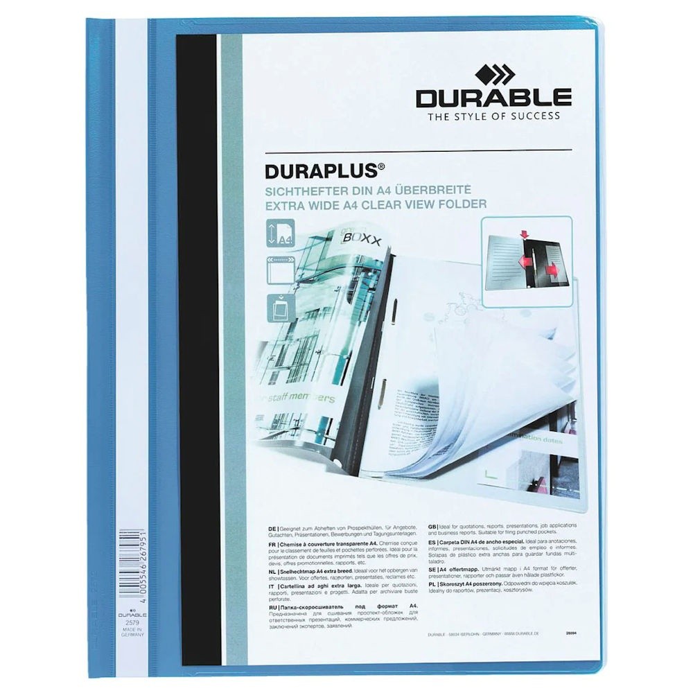 Durable DURABLE Angebotshefter Duraplus Sichttasche blau