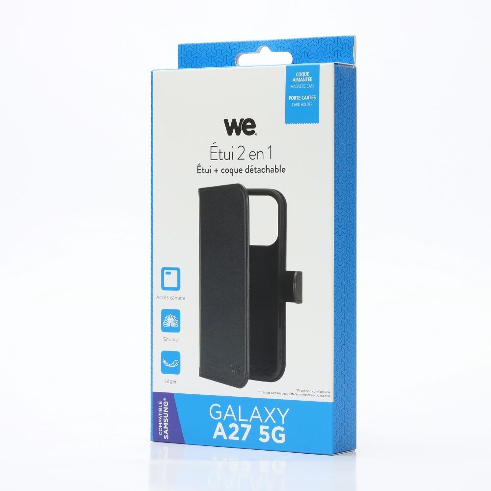 WE Etui folio MAGNETIQUE SAMSUNG GALAXY A27 5G Noir