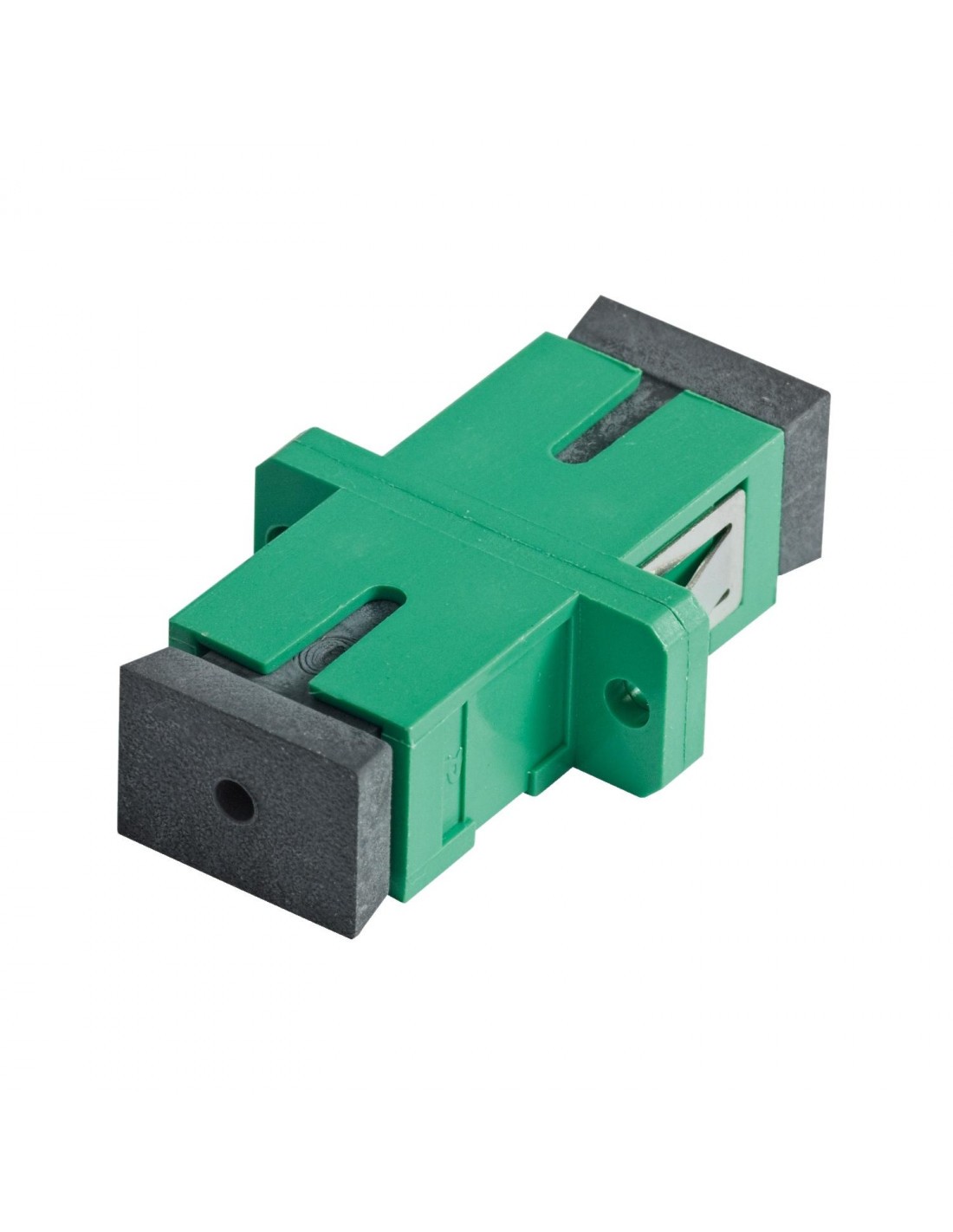 GENERIQUE Traversée optique SC / SC Simplex APC verte format keystone (sachet de 10 pcs)