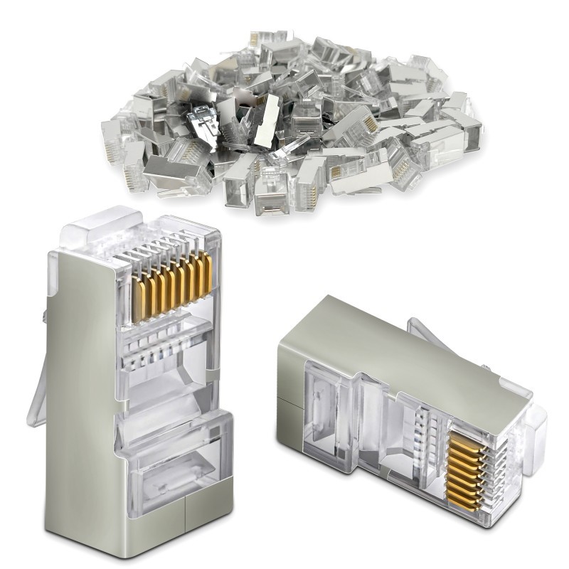 GENERIQUE Connecteurs RJ45 Blindés Cat.6 (sachet de 10)#