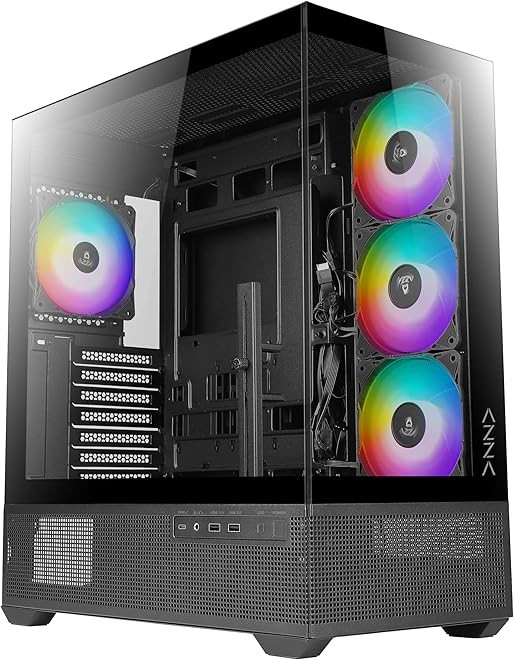 Azza AZZA PC Gaming Gehäuse Midi ATX Reaver 225K01, usb2.0/3.0/C