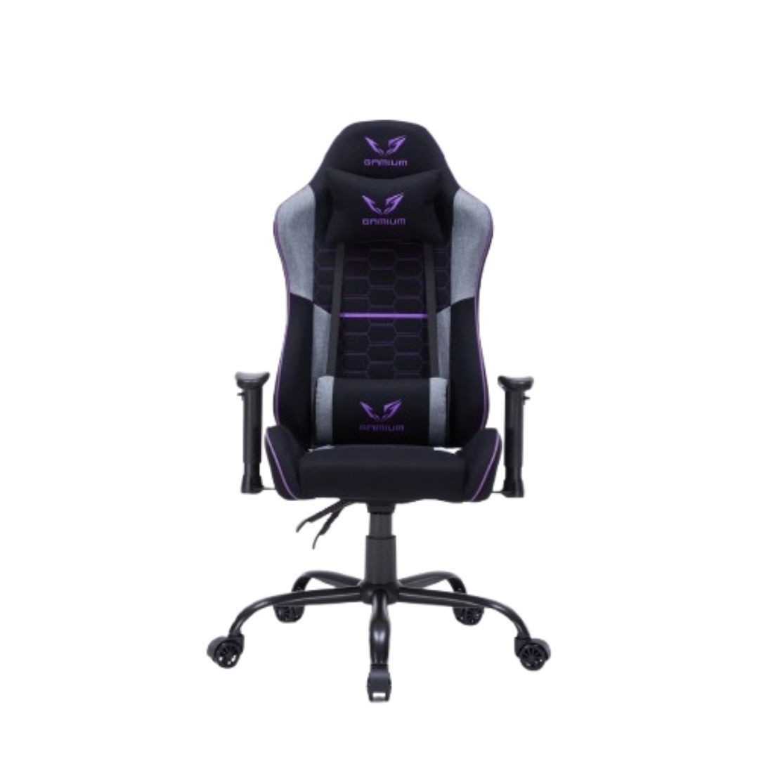 GAMIUM Fauteuil gaming Nyros, finition tissu nid d'abeille, accoudoirs réglables