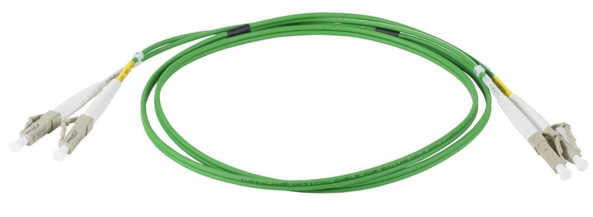 ekivalan Pigtails OM5 50/125 LC-UPC Low Loss 900µm lime 2m