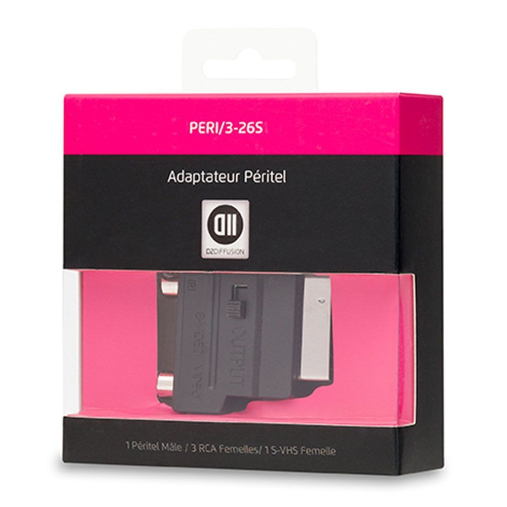 D2 Diffusion Adaptateur RCA+S-VHS femelle /PÃ©ritel m le