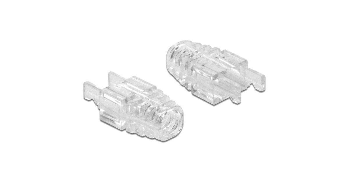 DeLock Knickschutz fÃ¼r RJ-45 Crimp+Cut+Curve Stecker (transparent