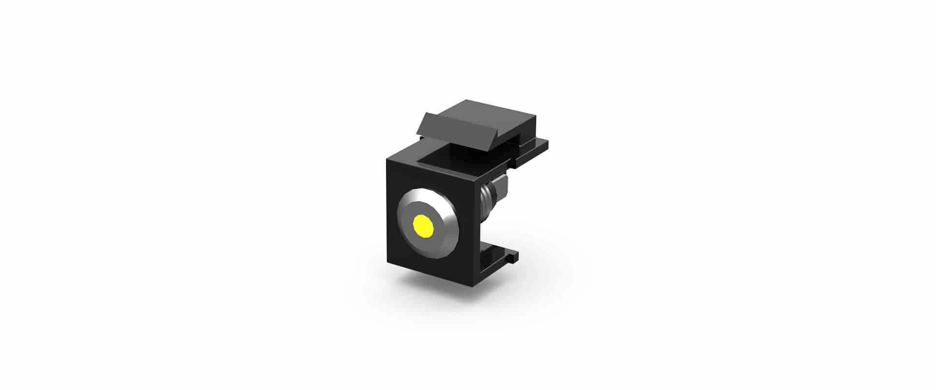 DeLock Keystone LED jaune 6 V flach (weiÃ