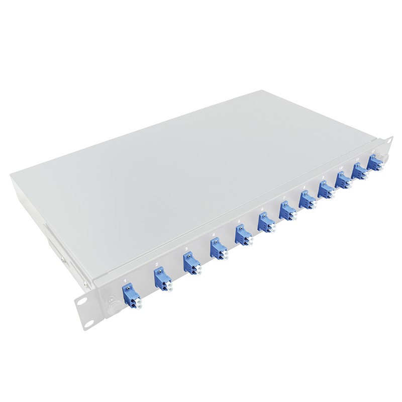 GENERIQUE Façade équipée 12 SC UPC MM Duplex tiroir optique 1U