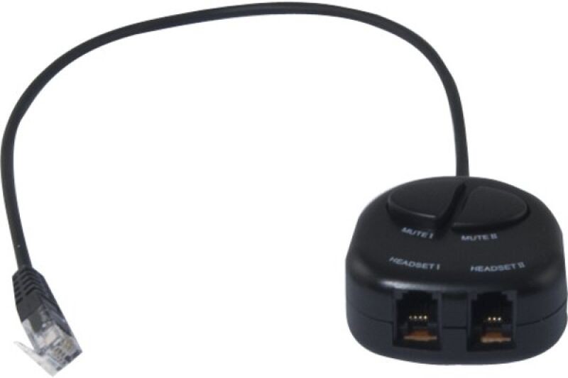 Dacomex switch casque téléphonique RJ9 double écoute + boutons muet