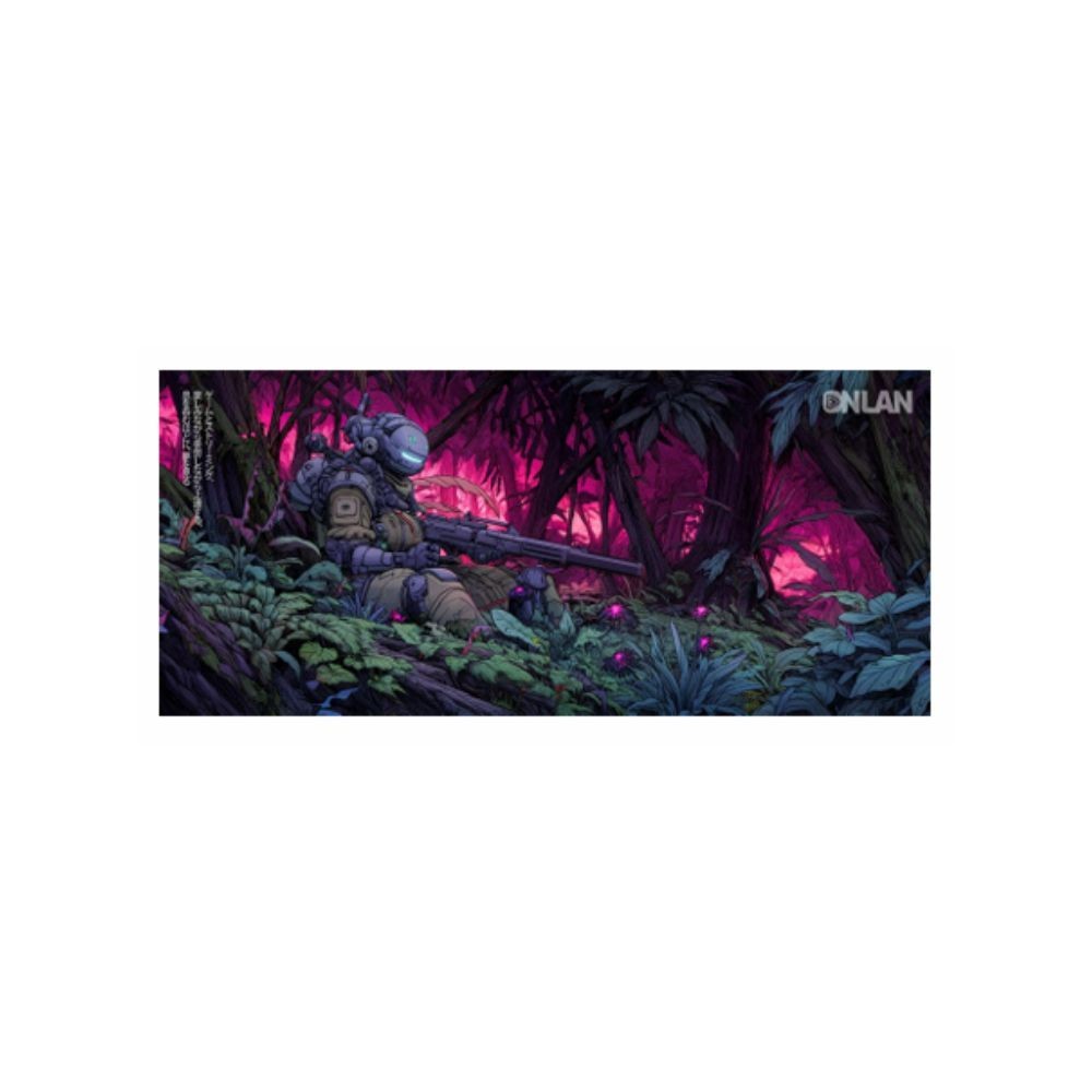 Onlan AS-300-Armor-Haiku Tapis de souris XXL 40cm x 90cm, Surface de haute prÃ©cision,