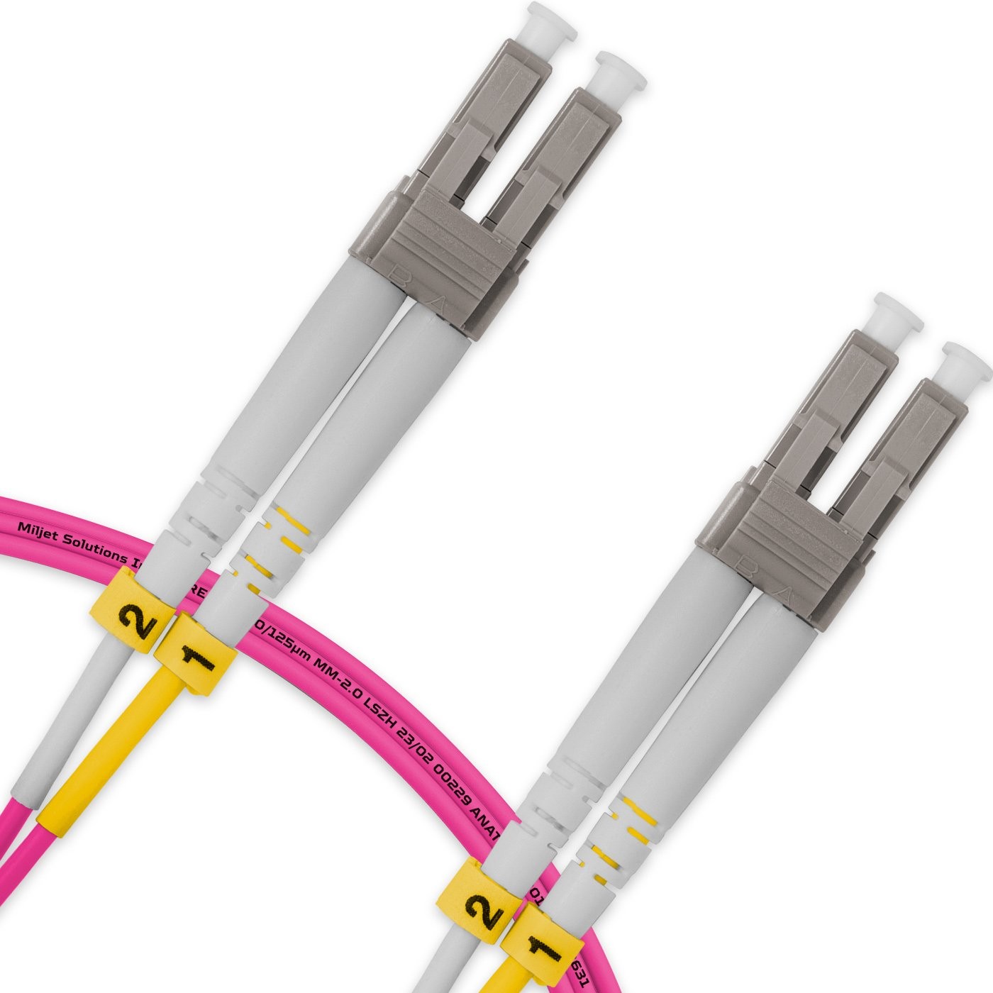 ekivalan Jarretière zip 2,0mm OM4 50/125 SC-UPC/LC-UPC LSZH magenta 30m