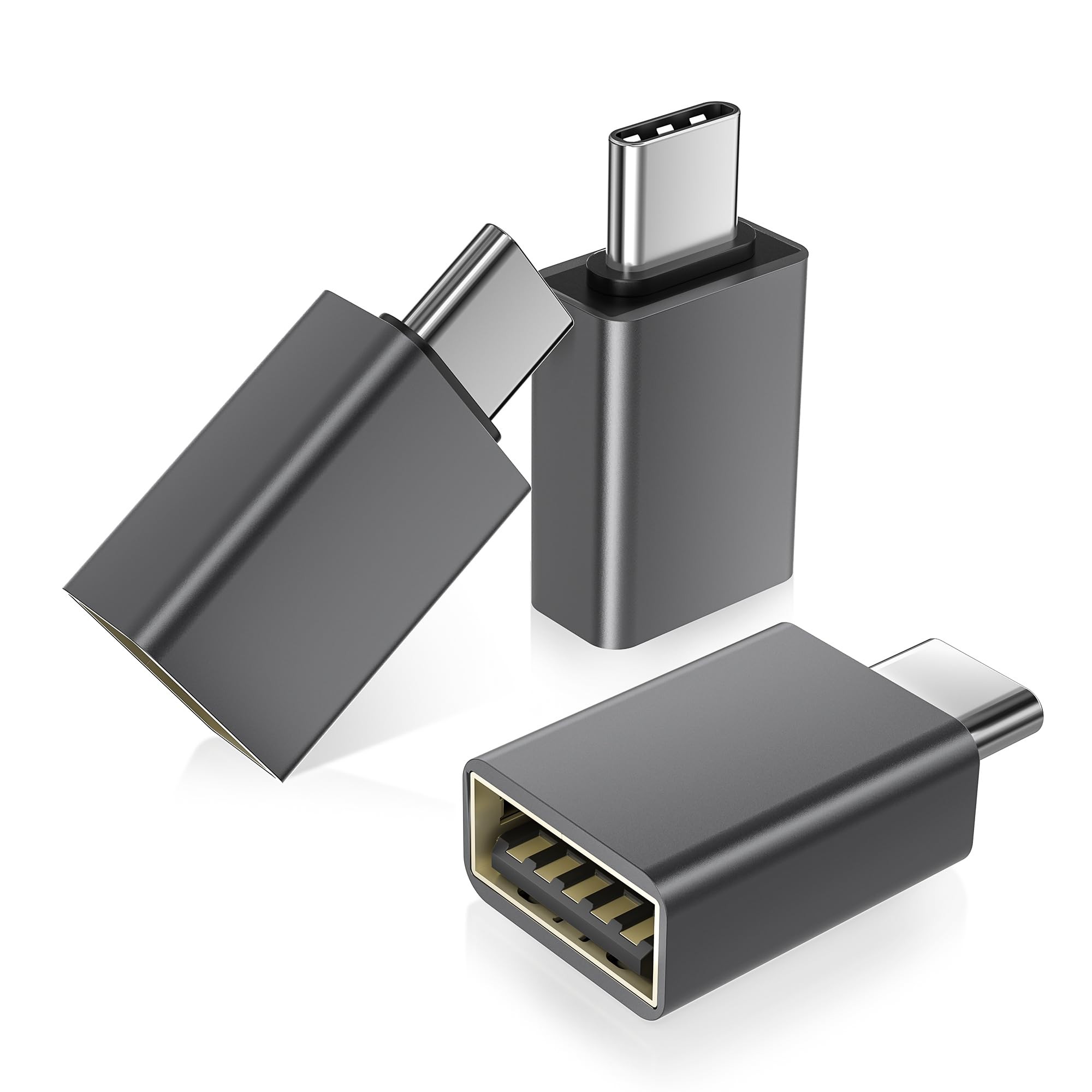 INTENSO 3-pack USB Adapter USB-C -> USB-A C480A Aluminium