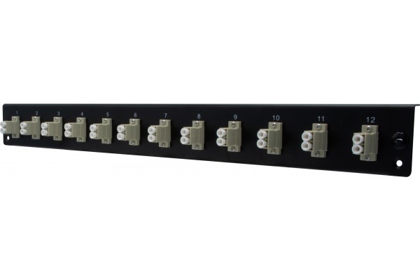 DEXLAN Façade nue 12 LC Duplex / SC Simplex pour tiroir optique 1U