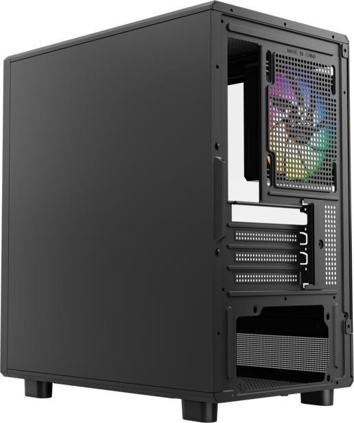 XYZprinting Boitier Mini Tour Micro ATX Atom RGB avec panneau vitré (Noir)